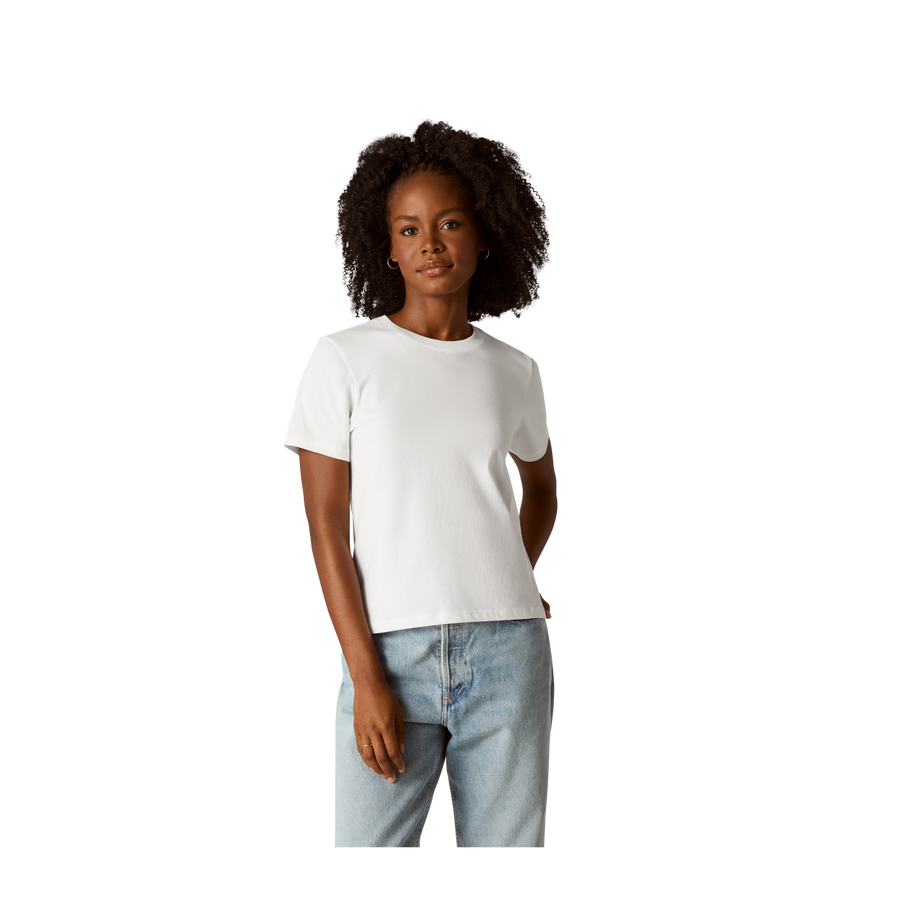 Women's Pima Cotton Crew Neck T-Shirt X2
