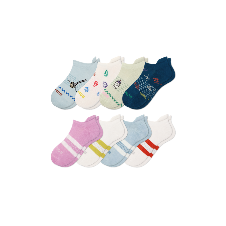 Youth Ankle Sock 8-Pack P8